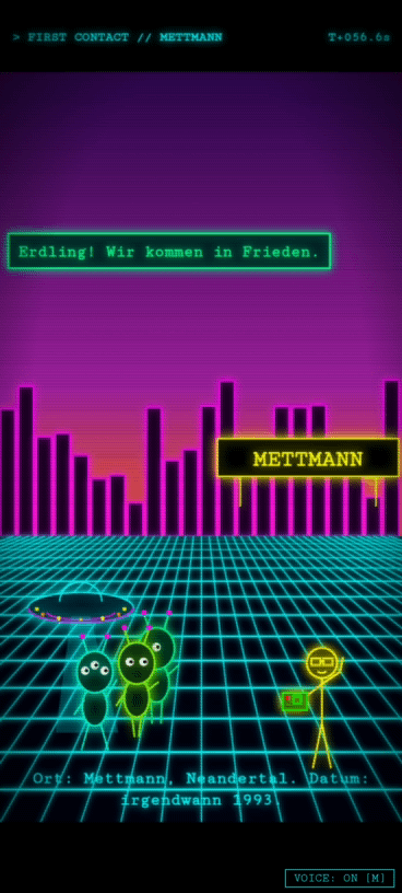 Preview of the animation 'Aliens on earth'